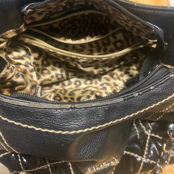 Black Carlo G over the shoulder purse - Picture 2 of 5